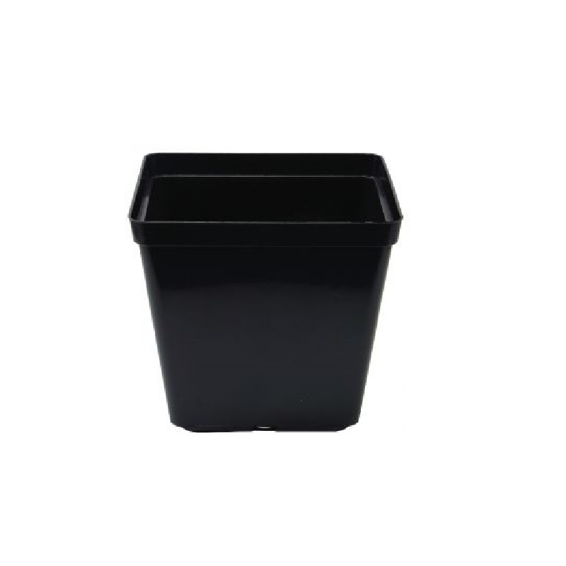 Pot carré noir  2 litres -...